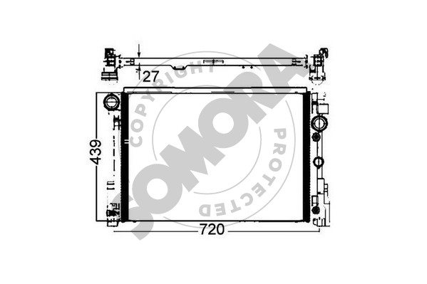 Picture of SOMORA - 171440 - Radiator, engine cooling (Cooling System)