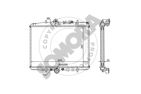 Picture of SOMORA - 052340A - Radiator, engine cooling (Cooling System)