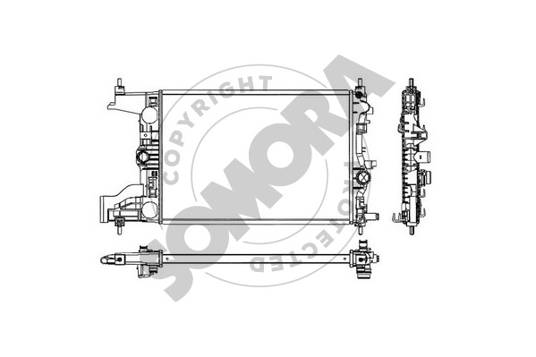 Picture of SOMORA - 212040D - Radiator, engine cooling (Cooling System)