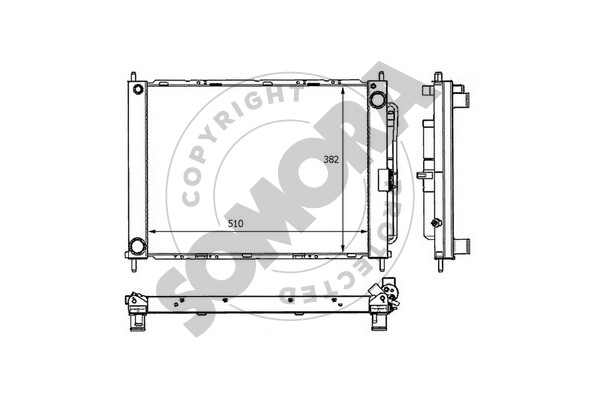 Picture of SOMORA - 241140B - Radiator, engine cooling (Cooling System)