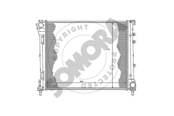 Picture of SOMORA - 080240A - Radiator, engine cooling (Cooling System)