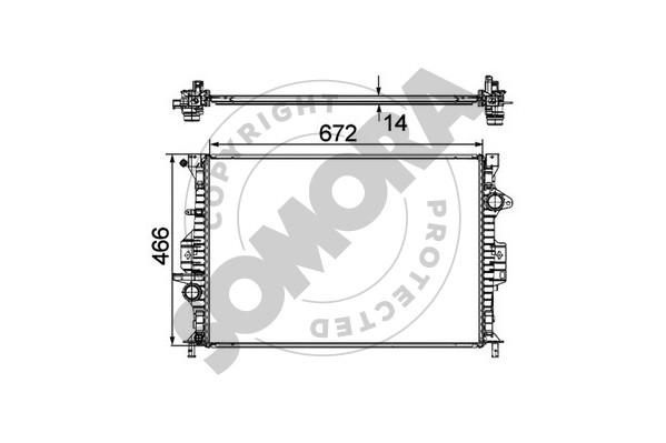 Picture of SOMORA - 095440 - Radiator, engine cooling (Cooling System)