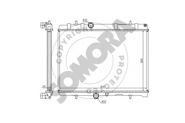 Picture of SOMORA - 223440 - Radiator, engine cooling (Cooling System)