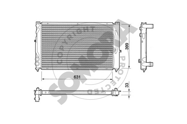 Picture of SOMORA - 021340 - Radiator, engine cooling (Cooling System)
