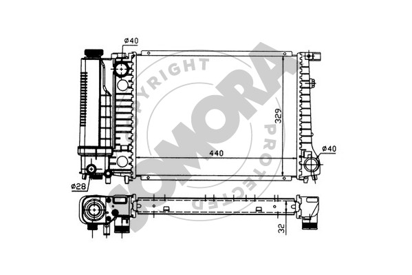Picture of SOMORA - 040340 - Radiator, engine cooling (Cooling System)