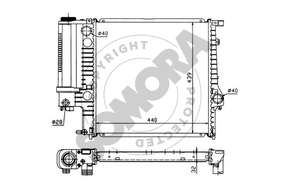 Picture of SOMORA - 040346 - Radiator, engine cooling (Cooling System)