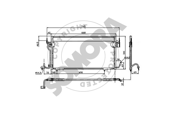 Picture of SOMORA - 051260 - Condenser, air conditioning (Air Conditioning)