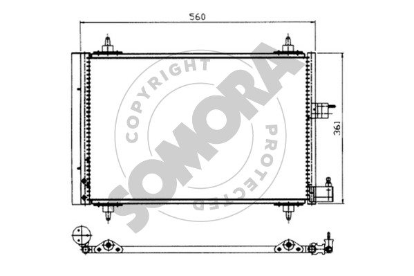 Picture of SOMORA - 053060 - Condenser, air conditioning (Air Conditioning)