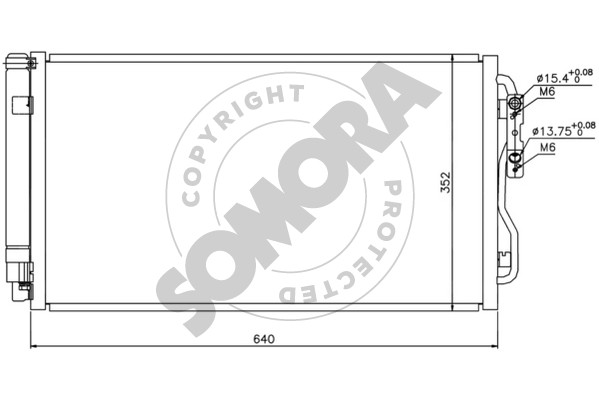 Picture of SOMORA - 040860 - Condenser, air conditioning (Air Conditioning)