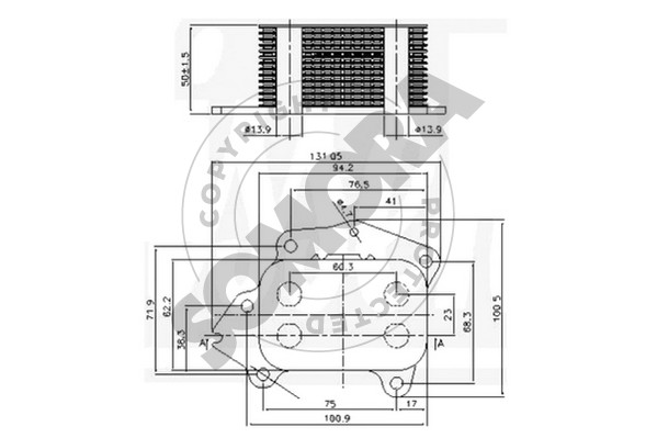 Picture of SOMORA - 054365 - Oil Cooler, engine oil (Lubrication)