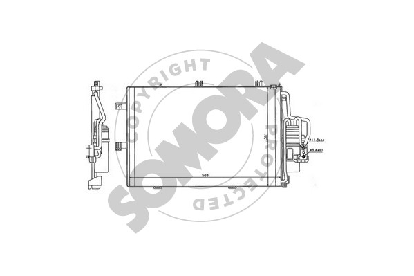 Picture of SOMORA - 212560 - Condenser, air conditioning (Air Conditioning)