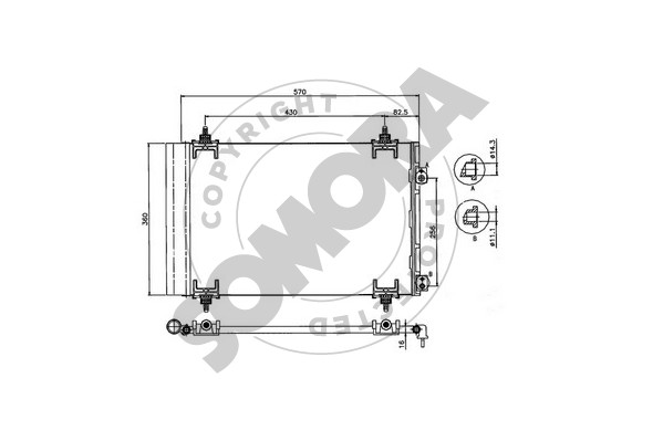 Picture of SOMORA - 220760D - Condenser, air conditioning (Air Conditioning)