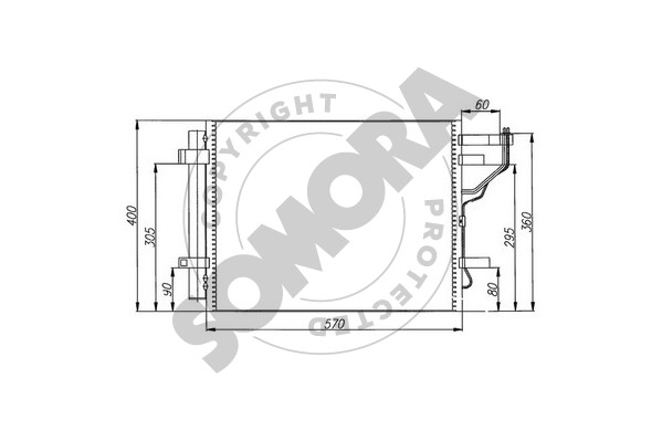 Picture of SOMORA - 112160 - Condenser, air conditioning (Air Conditioning)
