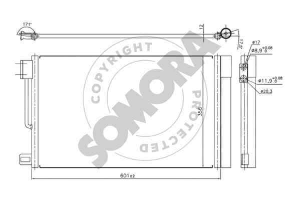 Picture of SOMORA - 212760 - Condenser, air conditioning (Air Conditioning)