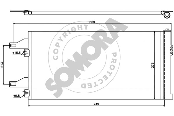 Picture of Condenser -  air conditioning - SOMORA - 084260A