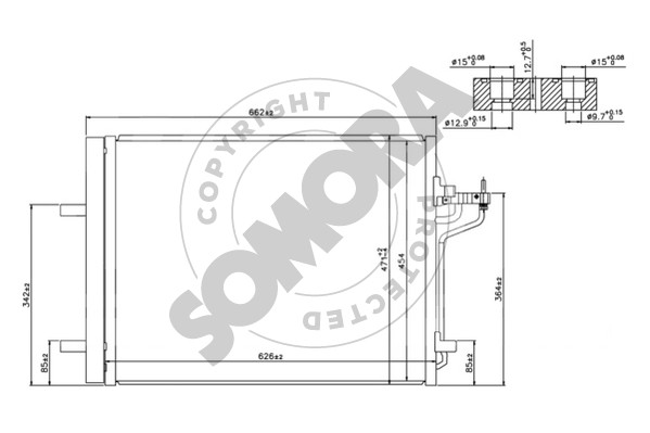 Picture of SOMORA - 093860B - Condenser, air conditioning (Air Conditioning)