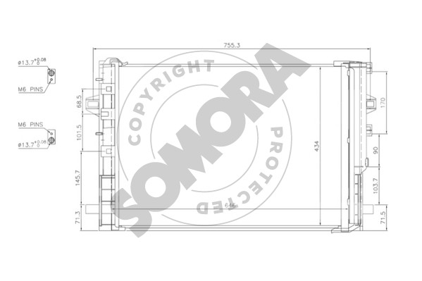 Picture of SOMORA - 175460 - Condenser, air conditioning (Air Conditioning)