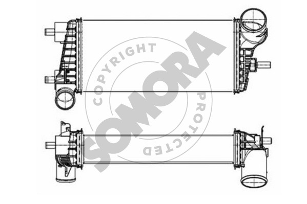 Picture of SOMORA - 093845 - Intercooler, charger (Air Supply)