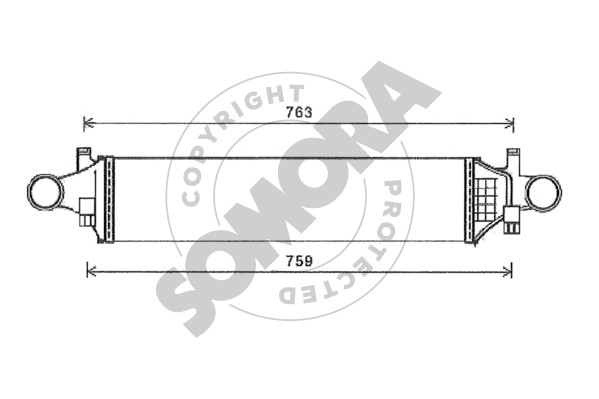 Picture of SOMORA - 175445 - Intercooler, charger (Air Supply)