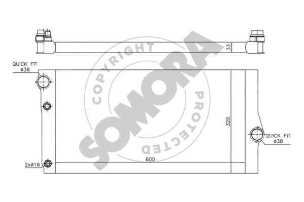 Picture of SOMORA - 041440 - Radiator, engine cooling (Cooling System)