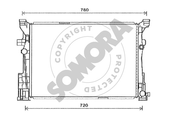 Picture of Radiator -  engine cooling - SOMORA - 175440