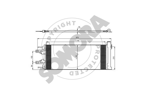 Picture of SOMORA - 084260 - Condenser, air conditioning (Air Conditioning)