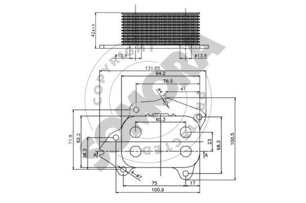 Picture of SOMORA - 054365A - Oil Cooler, engine oil (Lubrication)