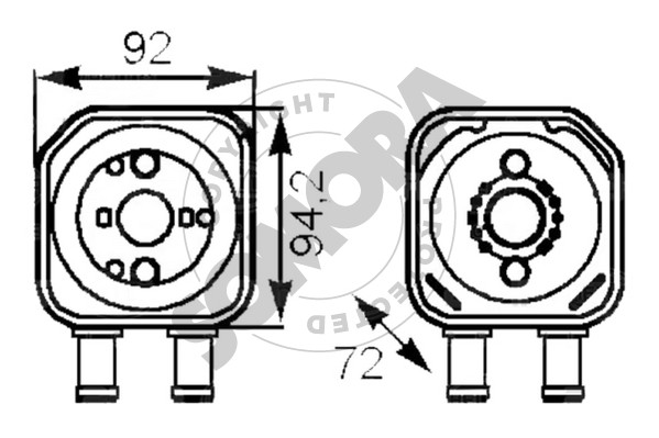 Picture of SOMORA - 350865 - Oil Cooler, engine oil (Lubrication)
