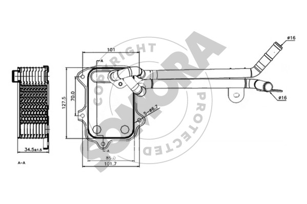 Picture of SOMORA - 351065B - Oil Cooler, engine oil (Lubrication)