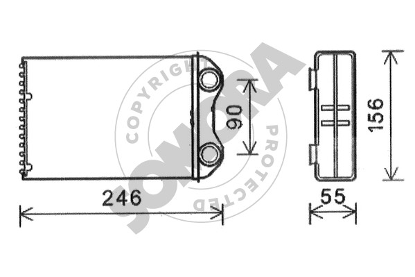 Picture of SOMORA - 040050 - Heat Exchanger, interior heating (Heating/Ventilation)
