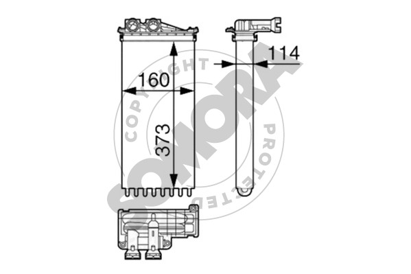 Picture of SOMORA - 227050 - Heat Exchanger, interior heating (Heating/Ventilation)