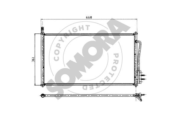 Picture of SOMORA - 093460 - Condenser, air conditioning (Air Conditioning)