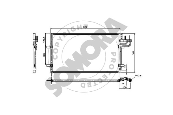 Picture of SOMORA - 093660 - Condenser, air conditioning (Air Conditioning)