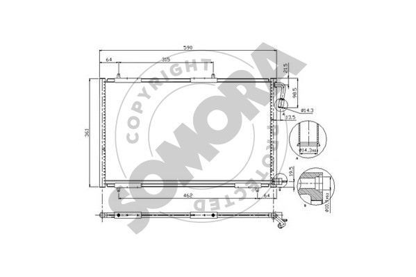 Picture of SOMORA - 221360A - Condenser, air conditioning (Air Conditioning)