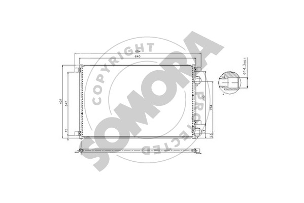 Picture of SOMORA - 243260 - Condenser, air conditioning (Air Conditioning)