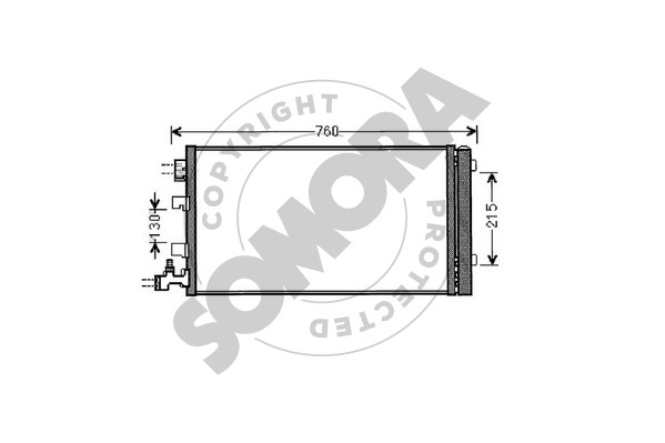 Picture of SOMORA - 243460 - Condenser, air conditioning (Air Conditioning)
