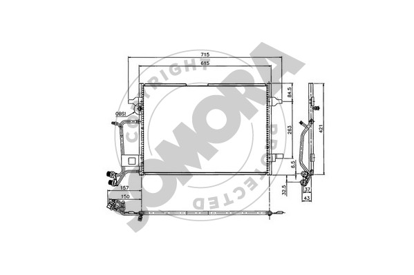 Picture of SOMORA - 021360A - Condenser, air conditioning (Air Conditioning)