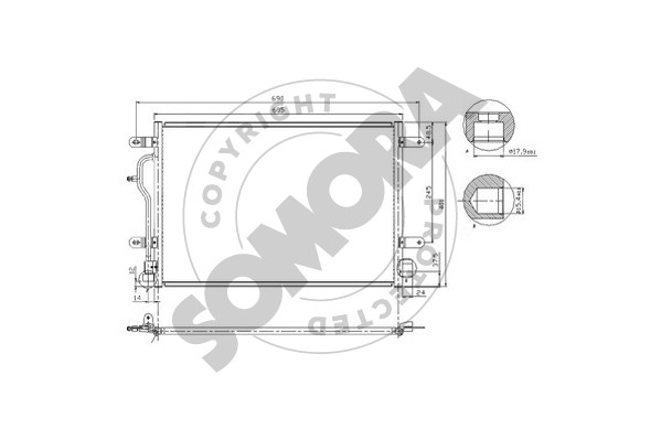 Picture of SOMORA - 021560A - Condenser, air conditioning (Air Conditioning)