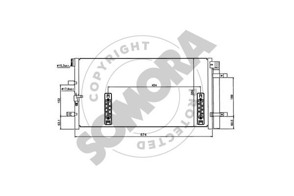 Picture of SOMORA - 021760 - Condenser, air conditioning (Air Conditioning)