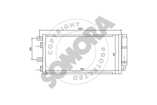 Picture of SOMORA - 040060 - Condenser, air conditioning (Air Conditioning)