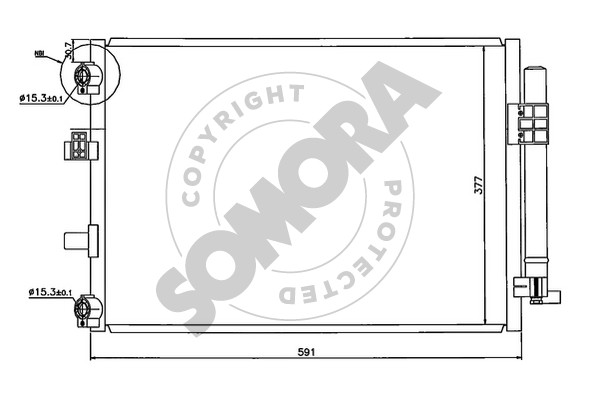 Picture of SOMORA - 093860 - Condenser, air conditioning (Air Conditioning)