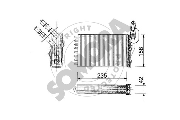 Picture of SOMORA - 240950 - Heat Exchanger, interior heating (Heating/Ventilation)