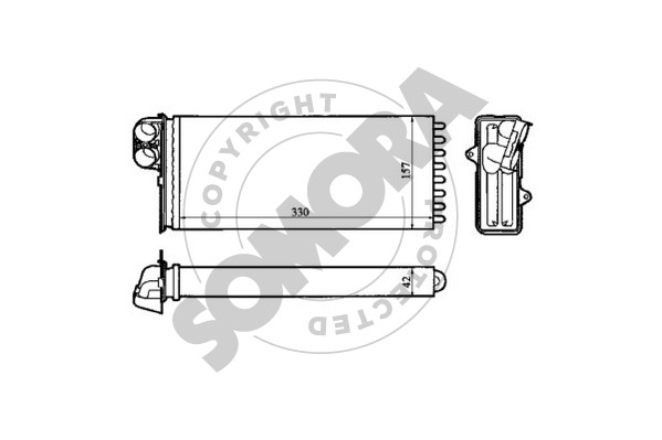 Picture of SOMORA - 245550 - Heat Exchanger, interior heating (Heating/Ventilation)