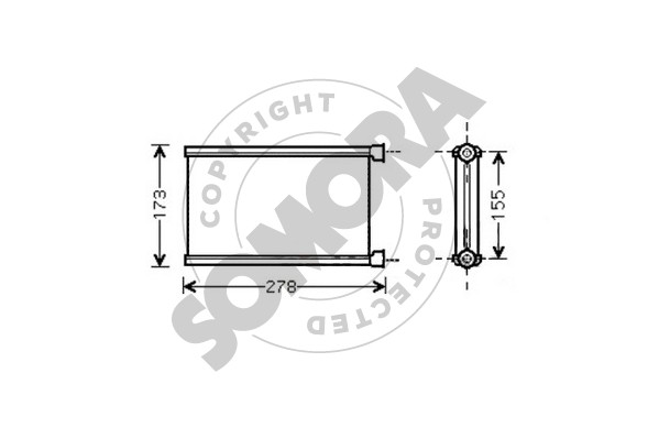 Picture of SOMORA - 040750 - Heat Exchanger, interior heating (Heating/Ventilation)