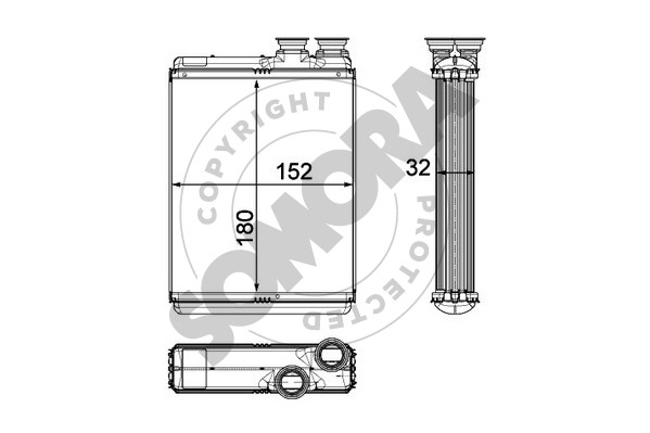Picture of SOMORA - 050550 - Heat Exchanger, interior heating (Heating/Ventilation)