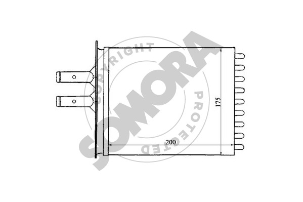 Picture of SOMORA - 081250A - Heat Exchanger, interior heating (Heating/Ventilation)