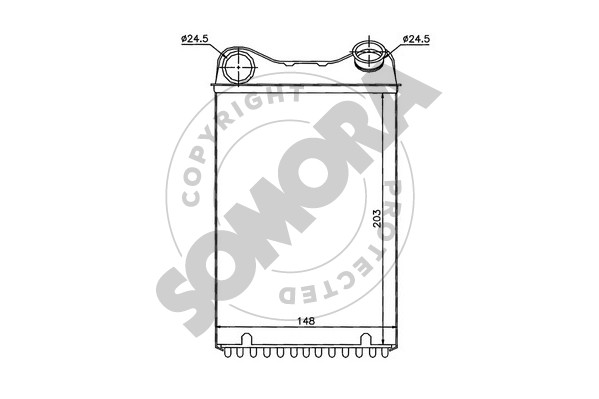 Picture of SOMORA - 081350A - Heat Exchanger, interior heating (Heating/Ventilation)