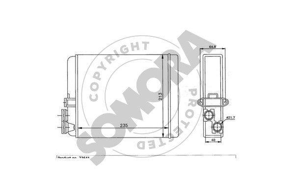 Picture of SOMORA - 363350 - Heat Exchanger, interior heating (Heating/Ventilation)