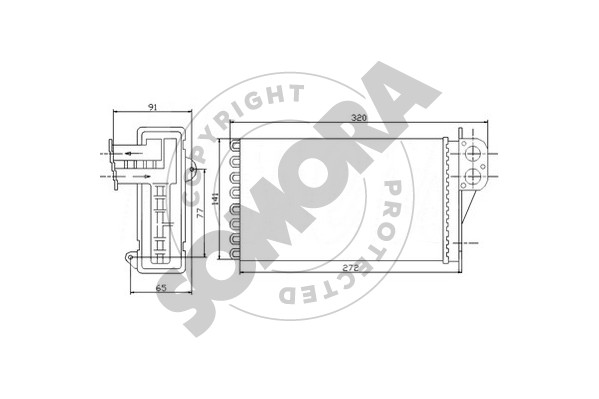 Picture of SOMORA - 221350 - Heat Exchanger, interior heating (Heating/Ventilation)