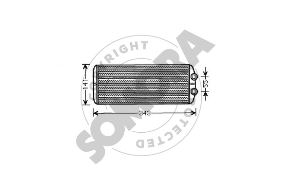 Picture of SOMORA - 223450 - Heat Exchanger, interior heating (Heating/Ventilation)